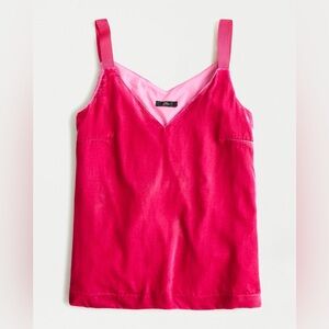 J Crew Drapey velvet camisole top